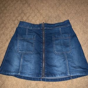 Hollister blue jean shirt